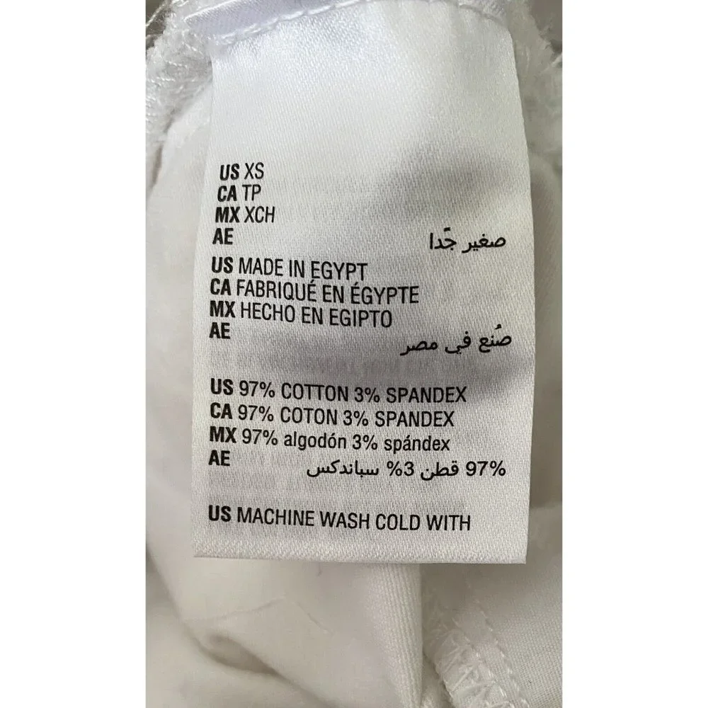 NWT style & co ankle pant women x small mid rise waist stretch white - Picture 6 of 6